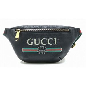 Gucci Gucci Print Belt Bag Leather Black